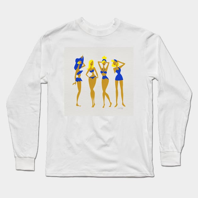 Bombshells - Blonde Long Sleeve T-Shirt by CatCoq